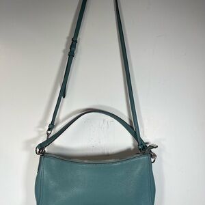 Coach Chelsea Teal Green Hobo Purse Bag Detachable Strap Crossbody READ ALL